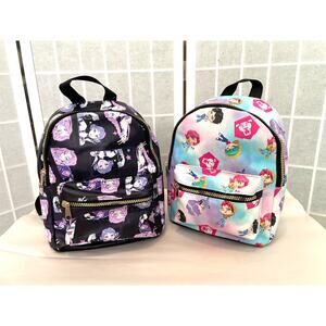 KPop Demon Hunters NEW Mini Backpack Bundle Huntrix Chibi Saja Anime Bags Kawaii